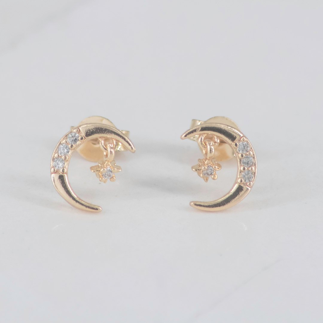 TOPO MEDIA LUNA MINI ESTRELLA COLGANTE