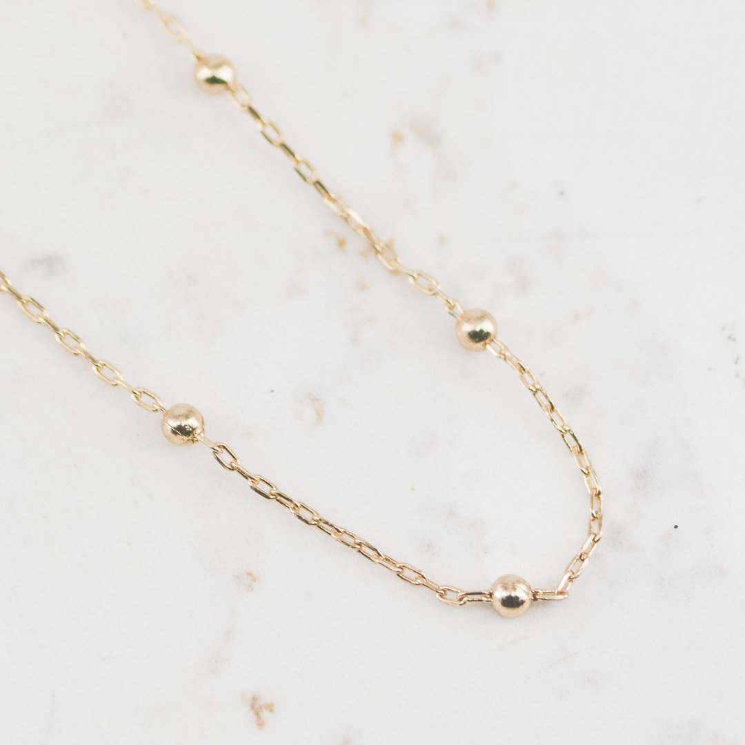 TOBILLERA JUEGO BOLITAS 2MM