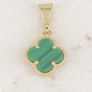 DIJE VAN CLEEF VERDE VETEADO