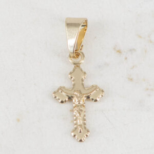 DIJE CRUCIFIJO PUNTAS MEDIANO