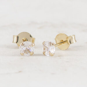 TOPO CIRCON REDONDO 4MM 4 PUNTAS