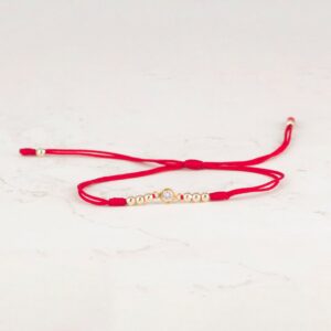 PULSERA TEJIDA 3MM HERRAJE CIRCON