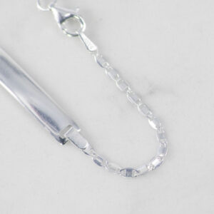 PULSERA PLACA ESCALERA PLANA 2MM-16CM