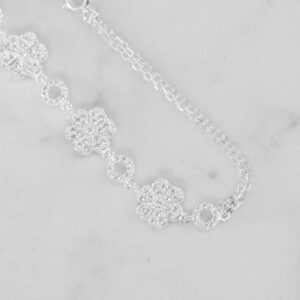 PULSERA FLORES X CIRCULOS CIRCONES