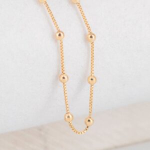 CADENA VENECIANA BOLITAS 2MM-45CM